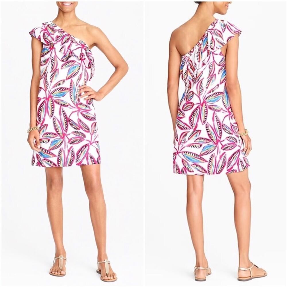 NWT J. Crew Factory One Shoulder Floral Dress